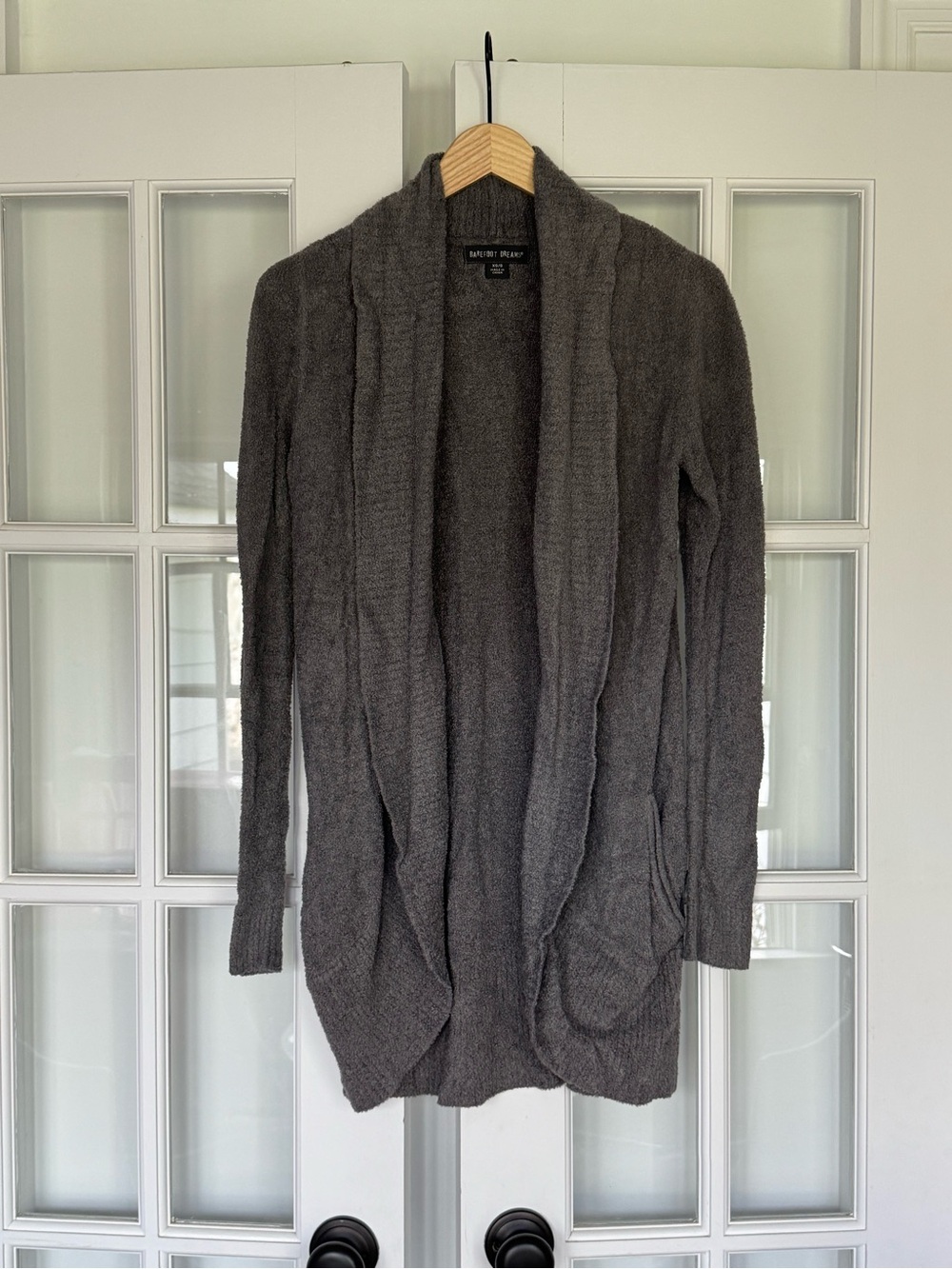 Barefoot Dreams Charcoal Circle Cardigan